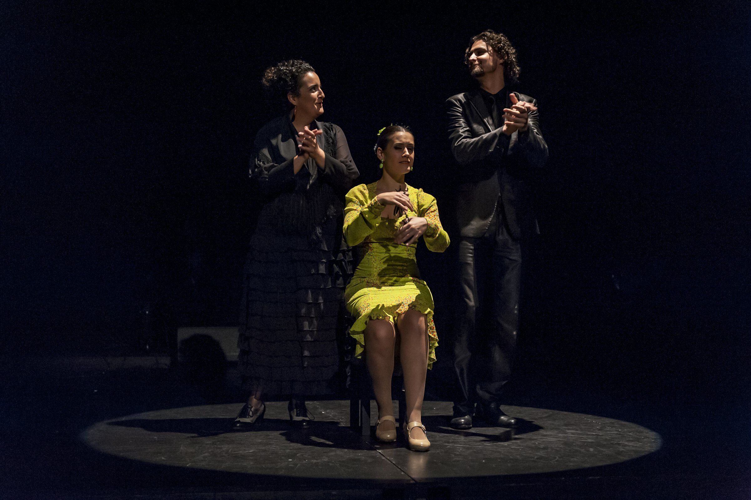Stunning! Sensual! Sizzling!
Ninth Annual Flamenco Festival at GALA With artists from Spain and the United States Nov 8 – 17, 2013
Washington, D.C. – GALA’s acclaimed flamenco festival is here for its ninth year with Honorary Producers Lynne and Joseph Horning. Fuego Flamenco IX is an exploration of traditional flamenco, its breadth and diversity through contemporary expressions, and its impact in the United States. This year’s attractions include the world premiere of One Plus One created by Edwin Aparicio and Aleksey Kulikov for D.C.’s Flamenco Aparicio Dance Company, and the United States premiere of Templanza, choreographed and performed by the sensual duo José Jurado with dancer Isabel Rodríguez of the Fundación Conservatorio Flamenco Casa Patas of Madrid. In addition, the festival will include Flamenco en Familia, free interactive demonstrations of various aspects of flamenco for children and families. New this year is a special screening of the documentary Sobre las Olas – A History of Flamenco in the U.S. The expanded festival is made possible with generous support from Lynne and Joseph Horning, the Horning Family Fund of the Community Foundation for the National Capital Region, the Embassy of Spain in Washington, D.C., Spain Arts & Culture, and Spain-USA Foundation.
FLAMENCO APARICIO DANCE COMPANY
Fuego Flamenco IX opens with the world premiere of One Plus One, choreographed and directed by Edwin Aparicio and Aleksey Kulikov. This new work features dancers Edwin Aparicio, Norberto Chamizo from Madrid, Spain, Genevieve Guinn from Austin, Texas, and Anna Menéndez from Baltimore, Maryland, and singer Amparo Heredia “La Repompilla” from Malaga, Spain. Performances are on Friday, November 8 and Saturday, November 9 at 8 pm and Sunday, November 10 at 2 pm.
The personal lives of Aparicio and Kulikov serve an inspiration for One Plus One. After living together for over a decade, they were legally married in July of this year. Understanding a